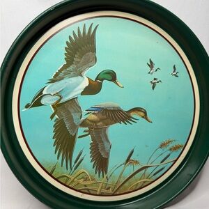 Vintage Mallards in Flight Avon Metal Tin
